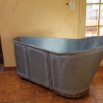 baignoire zinc